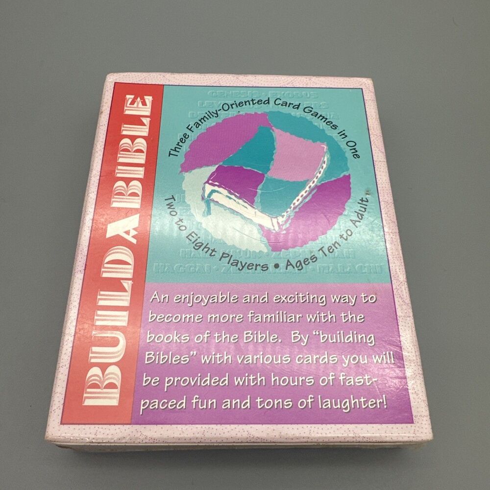 Vintage Build A Bible Card Game - 1993 - Eminar Publishing Rare Family Game USA